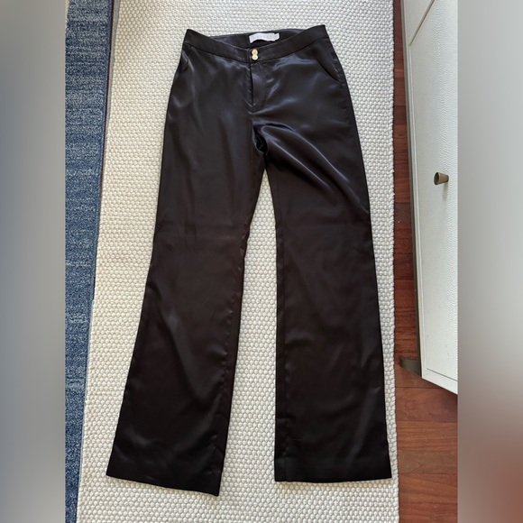 Satin Straight leg pant - black - Picture 4 of 5